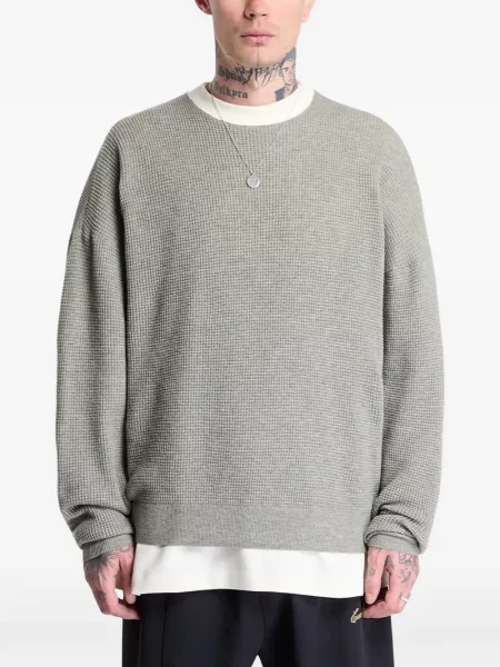 Πουλόβερ Fear Of God Essentials με στρογγυλή λαιμόκοψη γκρι