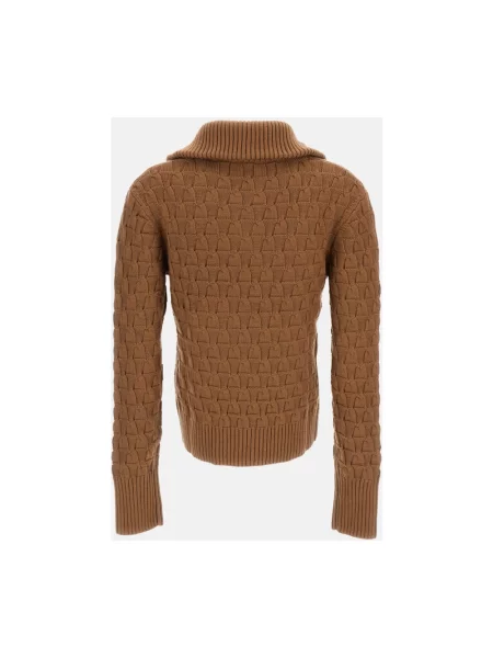 Sweter Wales Bonner wełniany brązowy