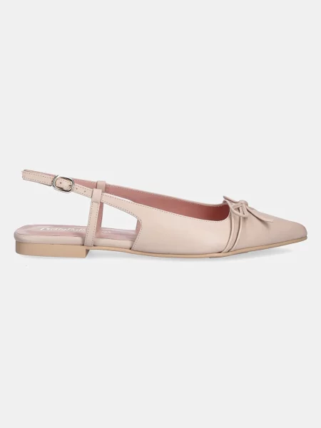 Kožené balerínky Pretty Ballerinas Yvette béžová