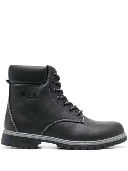 Botine Fila cu șireturi din dantelă negru