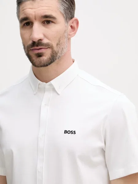 Рубашка Boss Green зеленая