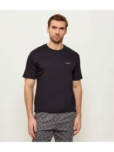 BOSS pijamale de Relax Short Set gri