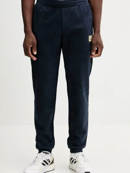 Спортивні штани Emporio Armani однотонні синій
