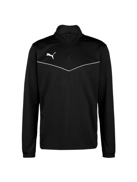 PUMA Hanorac sport TeamRise negru alb