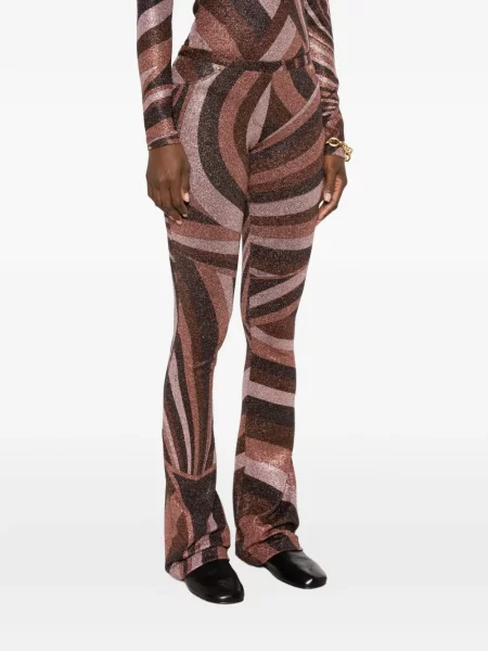 Pantaloni Pucci cu imagine maro
