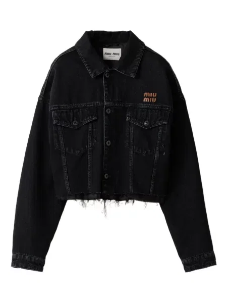 Geacă de blugi Miu Miu negru