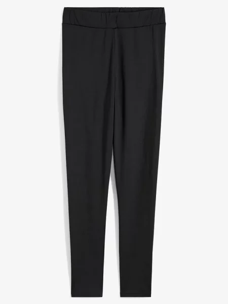 Legginsy termiczne high waist z szerokim wygodnym paskiem czarne