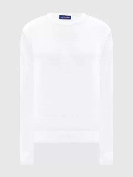 Шерстяной свитер Stefano Ricci белый