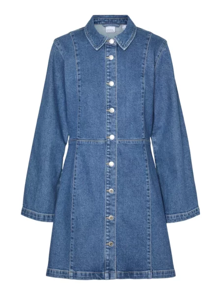 VERO MODA Dolga srajca VMHilja moder denim