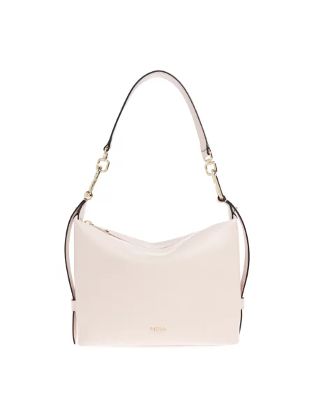 Torebka hobo Furla skórzana różowa