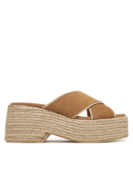 Espadryle Pollini beżowe