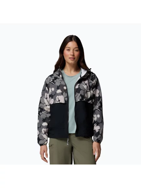 Kurtka przeciwwiatrowa Columbia Spire Valley Printed Windbreaker black ikatbloom print/black czarna