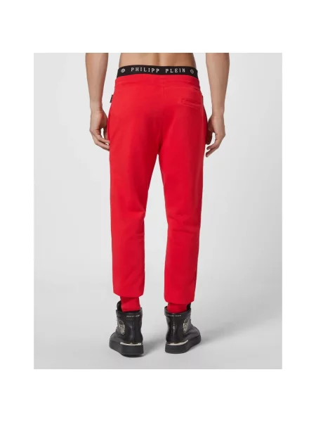 Spodnie Philipp Plein do biegania czerwone