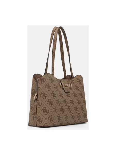 Guess torebka shopper JANIE brązowa