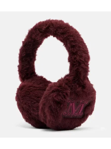 Căciulă Max Mara de lână bordo