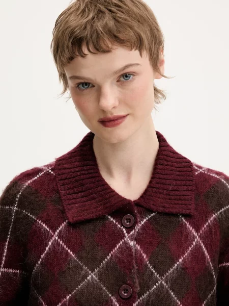 Джемпер The Ragged Priest теплий бордовий