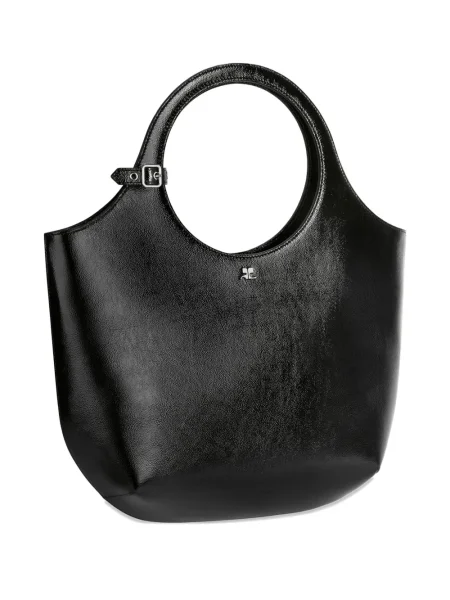Geanta de piele Courreges din piele negru