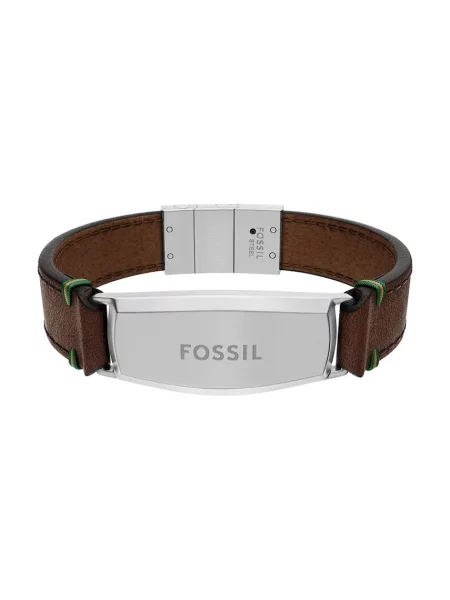 Fossil férfi bőr karkötő Everett barna