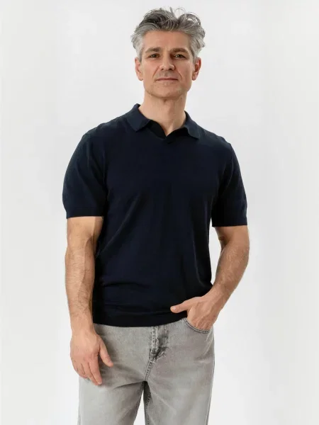TEESHOPPEN Košile Polo námořnická modř
