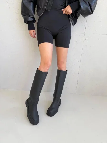 Шкіряні Чоботи чорний