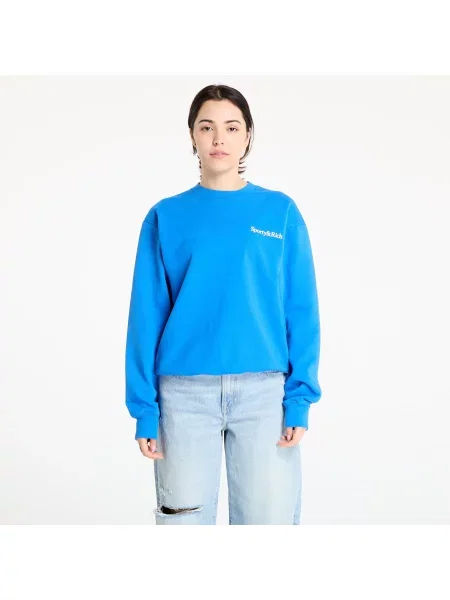 Hanorac Sporty & Rich Health is Wealth Crewneck Paris Blue S albastru