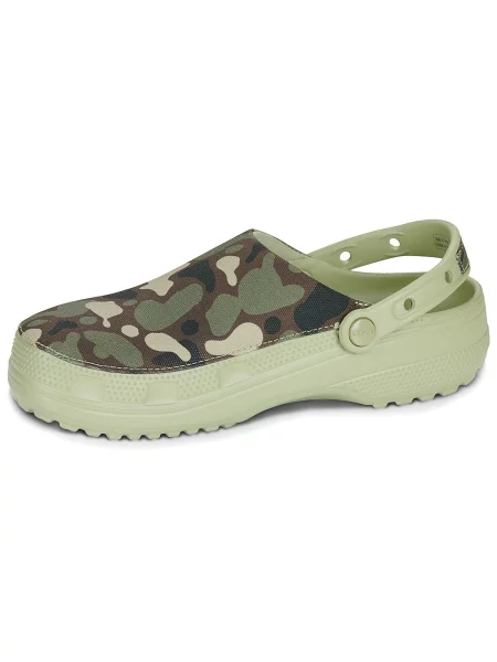 Klasične natikače Crocs s camo uzorkom zelena