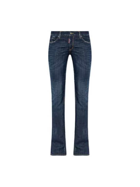 Jeansy dzwony Dsquared2 dzwony niebieskie