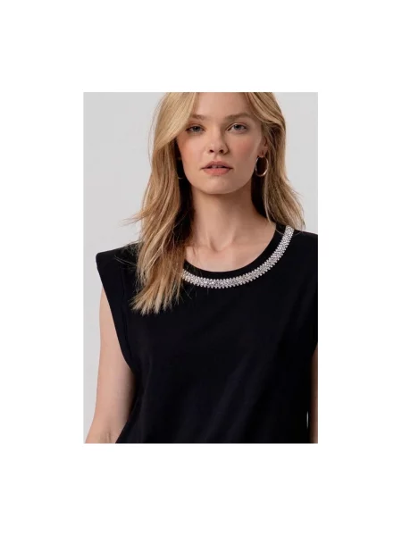 Top Fracomina negru