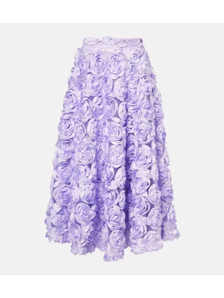 Fusta maxi Rotate cu model floral violet