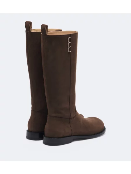 Cizme Jw Anderson din piele de căprioară maro