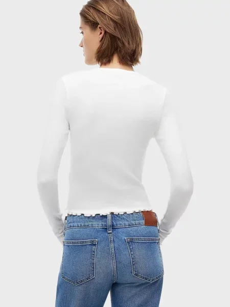 Лонгслив Tommy Jeans белый