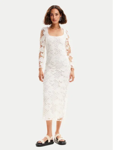 Desigual Rochie de vară Sandalo alb