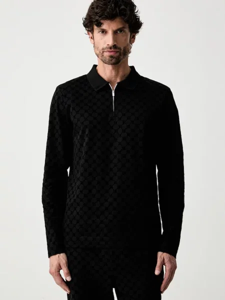 Tricou cu mânecă lungă Joop! negru