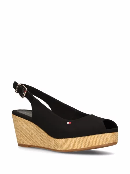Sandale Tommy Hilfiger cu pană negru