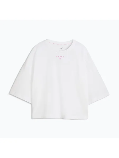 Tricou de antrenament pentru femei PUMA Hyrox Cropped Lifestyle Tee white alb