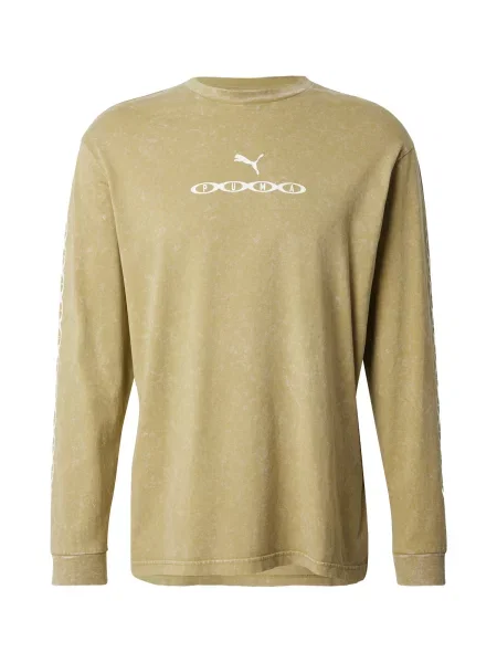 PUMA Tricou oliv alb