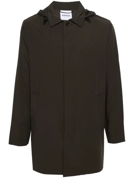 Palton Aspesi cu glugă verde