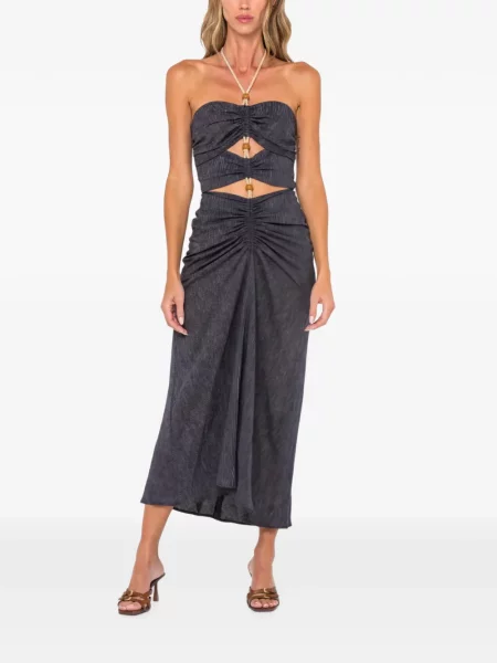 Rochie Jbq cu volane gri