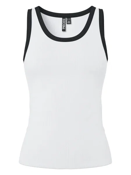 Pieces Top May Slim Fit biela