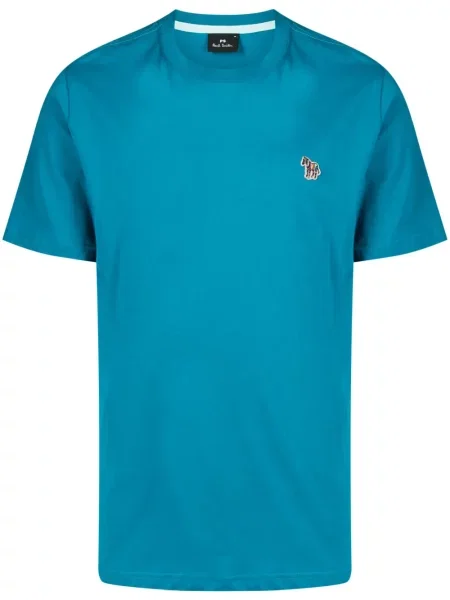 Tricou Ps Paul Smith cu model zebră albastru