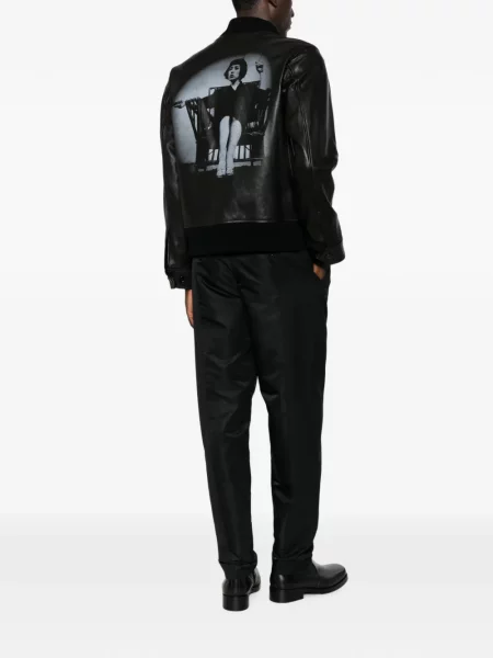 Geanta de piele Undercover cu imagine negru