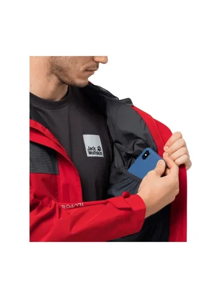 Geacă Jack Wolfskin roșu