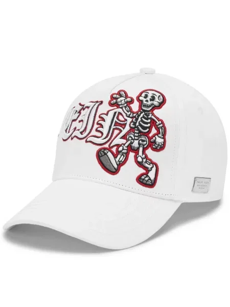 Κασκέτο Philipp Plein με κέντημα λευκό