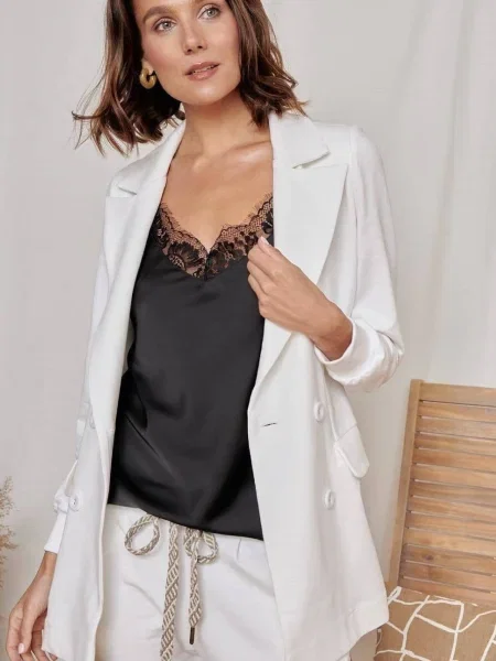 Двуредно яке Blue Shadow сиво