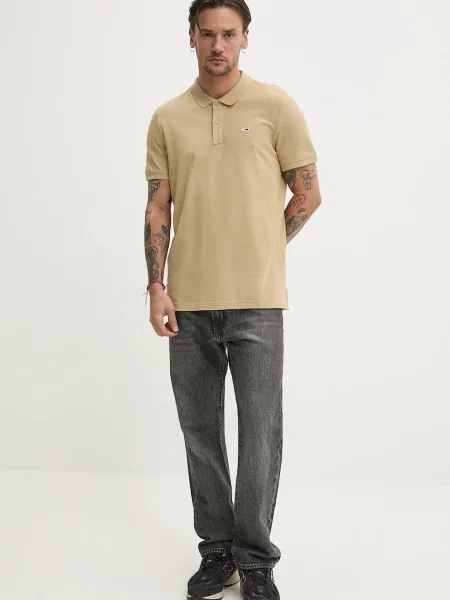 Tommy Jeans polo majica bež