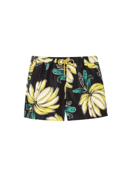 Kąpielówki Paul Smith z nadrukiem czarne