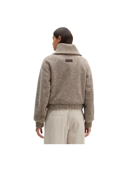 Lniana kurtka przejściowa Marc O'polo casual beżowa