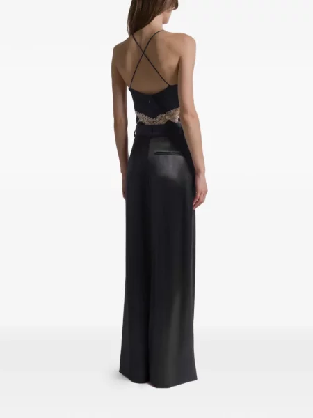 Pantaloni Alberta Ferretti plisate negru