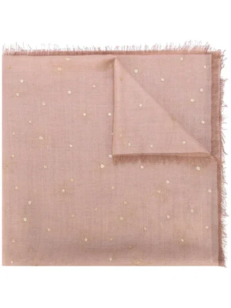 Šal Valentino Garavani s vezom ružičasta