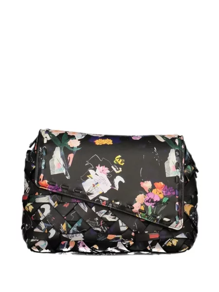 Geantă Desigual cu model floral cu imagine negru